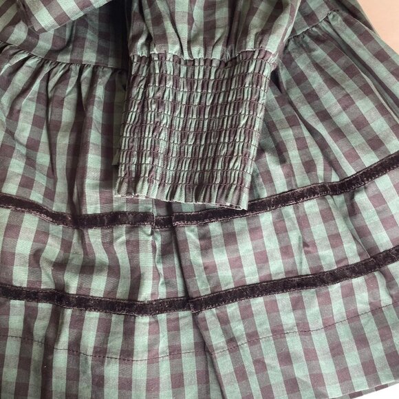 Draper James RSVP Women's Long Sleeve Button Front Tiered Dress Cottagecore L - Picture 6 of 12